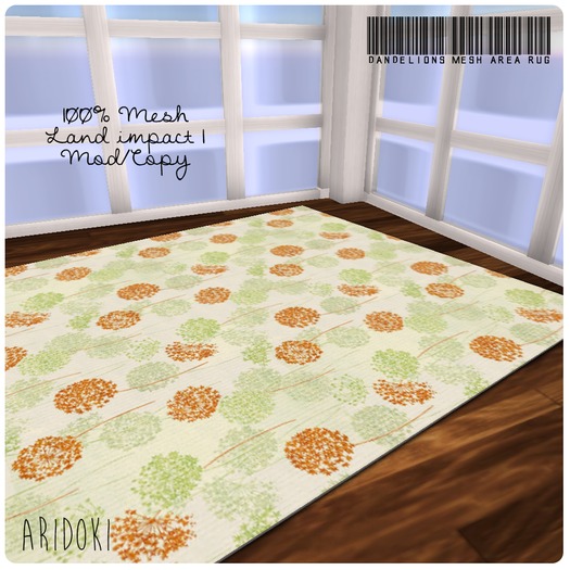 ARIDOKI Mesh Area Rug SummerSun Red