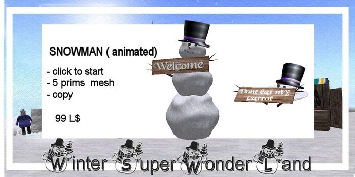 Snowman  Welcome  animated