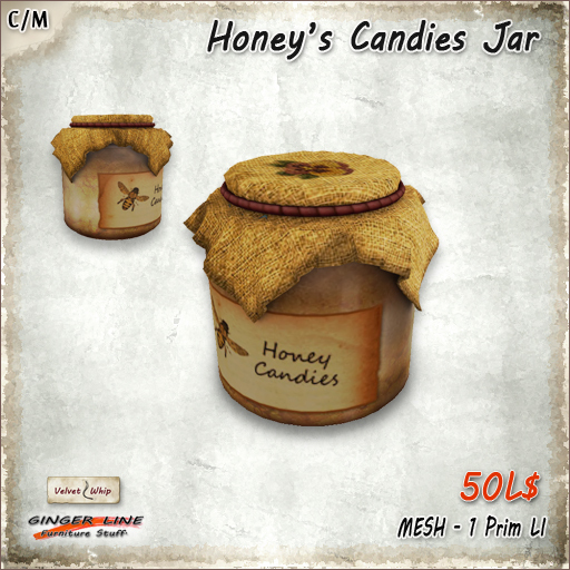[Ginger Line] Honey Candies Jar