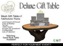 Deluxe Gift Table v1 - Fall!  Tip Jar!!   Mesh!  Copy!!