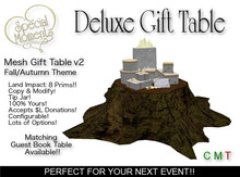 Deluxe Gift Table v2 - Fall!  Tip Jar!!   Mesh!  Copy!!