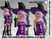 YHS Mesh Halloween Majo Doresu
