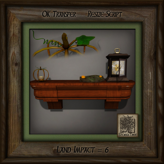 Second Life Marketplace Autumn Days Wall Shelf Bd
