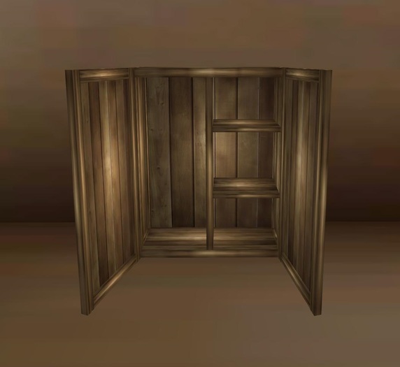 HHVET Victoriana- 1 Prim Cabinet (Clean Wood)