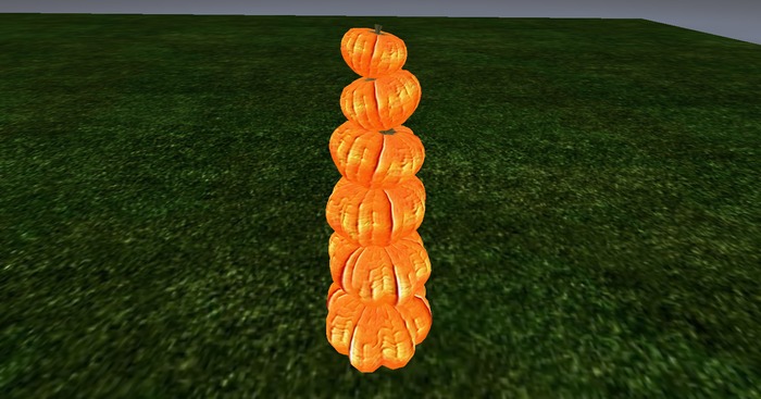 Mesh Pumpkins Pole