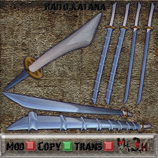 Mc3H* Raito Katana Boxed ( drop and open )