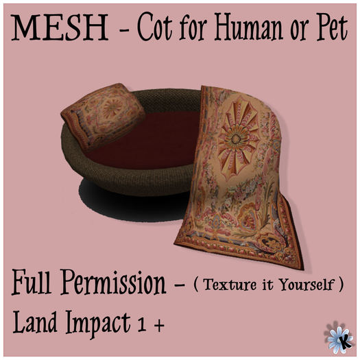 MESH - COT For Human or Pet  (Boxed)