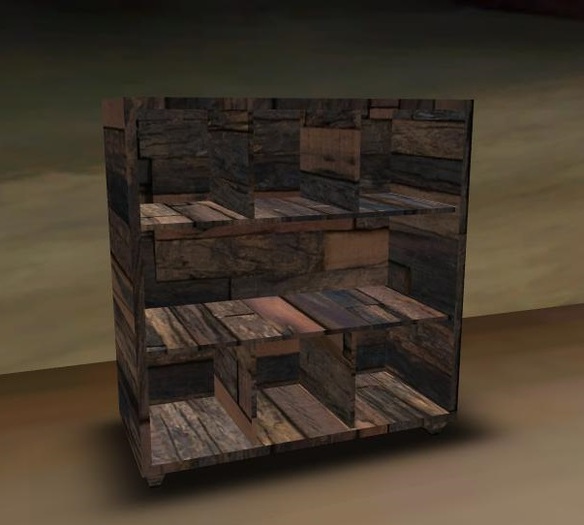 HHVET Victoriana - Mesh Wooden Shelf