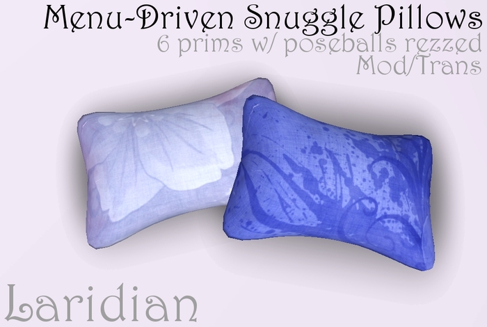 Laridian Snuggle Pillows (Periwinkle & Blue)