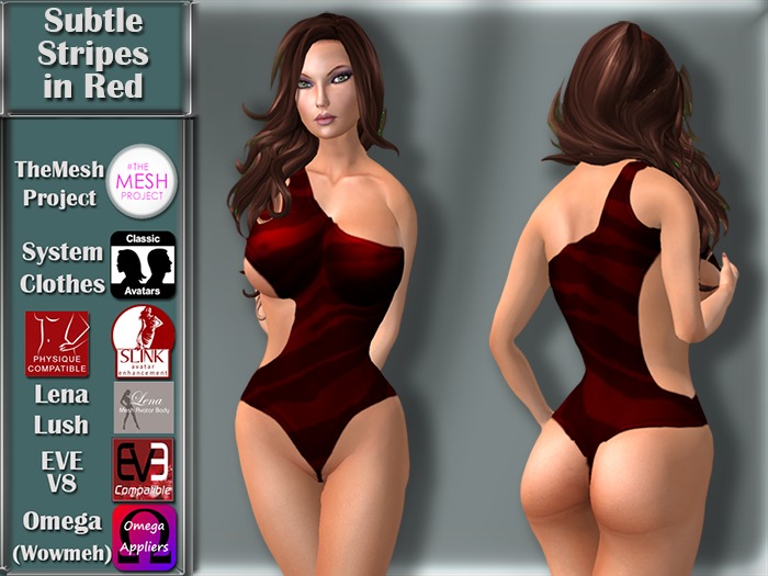 [TKS] BASIC -  Subtle Stripes in Red