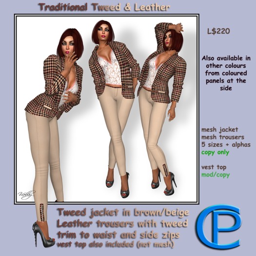 C&P DEMO tweed jacket & pants