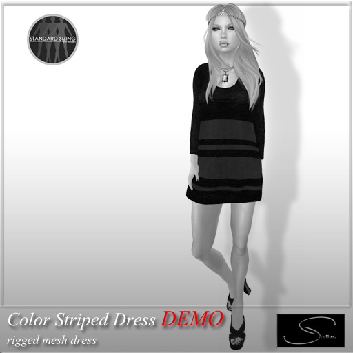 [Stellar] Color Striped Dress DEMO