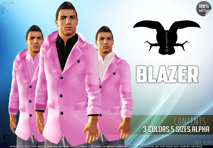 Mesh_Blazer Cestar - Pink