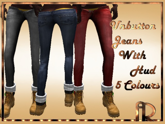 [AR] Unbuttoned Jeans with Hud