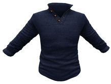 .:MooZ:. Facto Navy  MESH Mens Sweater