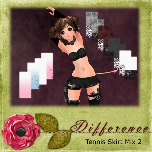 Difference - TextureMOD A.B.C. Tennis Skirt MIX2