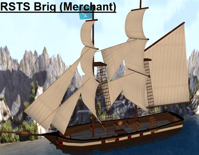 1 Battle-Ready (SPD) Sailing RSTS Brig (Merchant)