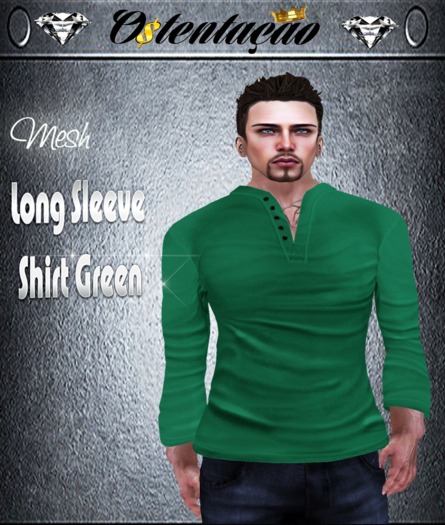 :::OTC:::022 - Long Sleeve Shirt Green