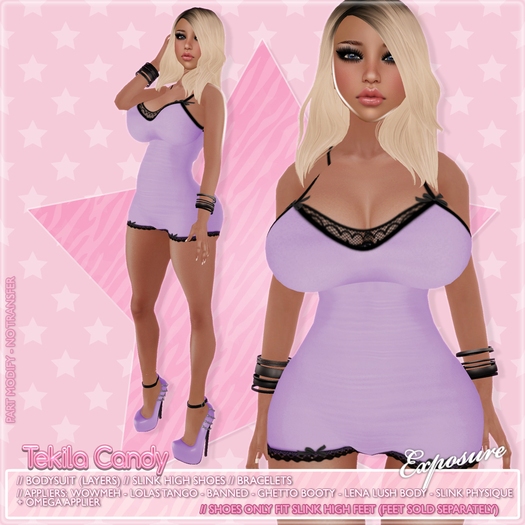 *TC* Exposure - Purple [ Appliers: Omega + Wowmeh + Tango + PhatAzz + Ghetto + Banned + Lena Lush + Slink Physique ]