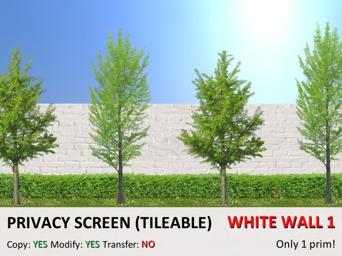 *DQ* PRIVACY SCREEN (TILEABLE) - TROPICAL (COPY & MODIFY)