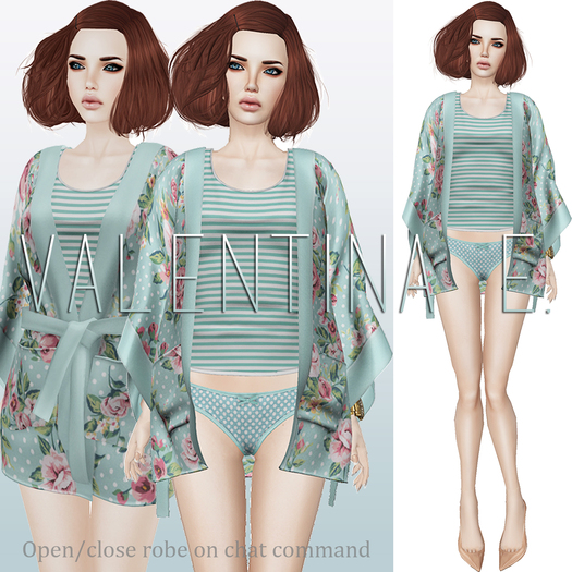 Valentina E. Sunday Vintage Robe (Open/Close On Command)