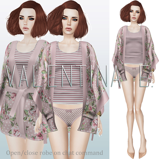 Valentina E. Sunday Vintage Robe (Open/Close On Command)