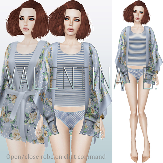 Valentina E. Sunday Vintage Robe (Open/Close On Command)