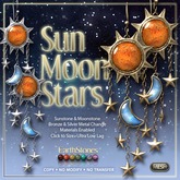 EarthStones Mesh SunMoonStars Earrings