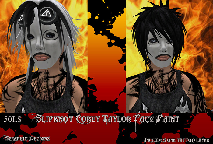 ~Seraphic Dezignz~ Slipknot Corey Taylor Face Paint