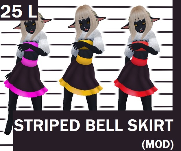 //RETIRED// {CB} Striped Bell Skirt Mod 