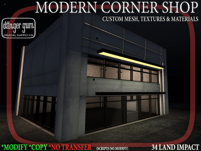 Generic Corner Shop Second Life Marketplace - Modern Corner Shop (Black Friday 99L$ Sale)