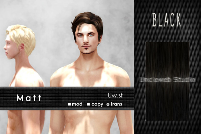 Uw.st Matt-Hair Black