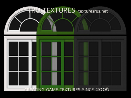 Second Life Marketplace - 29854: Oct 08 - 13 x Arched Window Frames ...