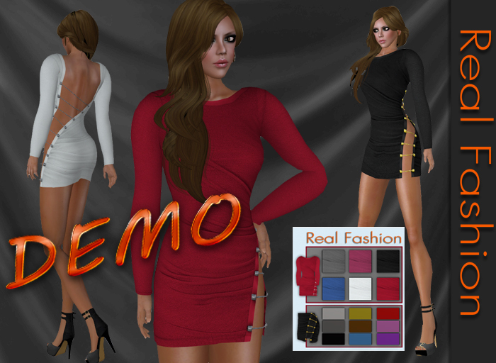 REAL FASHION Cutout mini dress DEMO