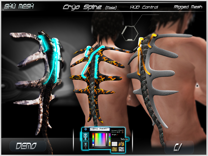 Cryo Spine Male -Shu Mesh-DEMO 