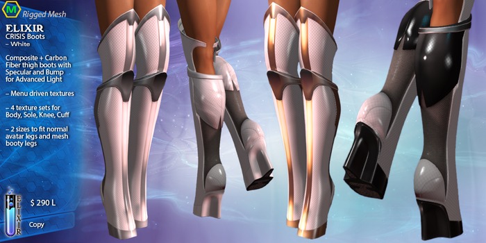 ELIXIR Crisis Boots-White