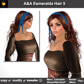 A&A Esmeralda Hair Milk Chocolate (Color 5). Long curly womens hairstyle
