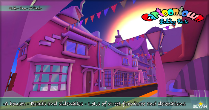 Slyan - Cartoon town building pack mpl2