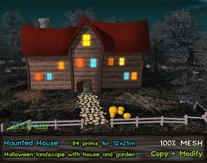 21strom: Haunted House - Halloween mesh landscape