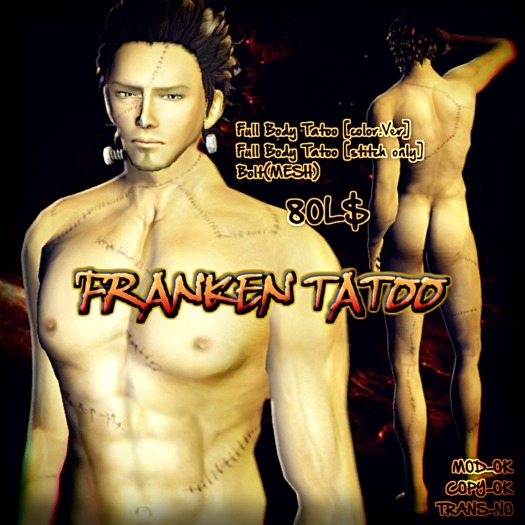 *MGSIT-STORE*franken TATOO