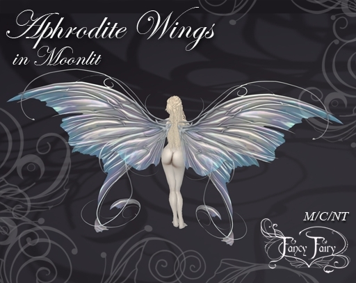 Aphrodite Scripted Fairy Wings in Moonlit - Fancy Fairy