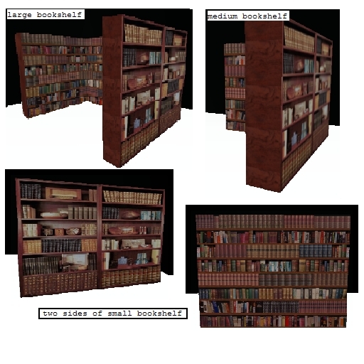 bookshelves