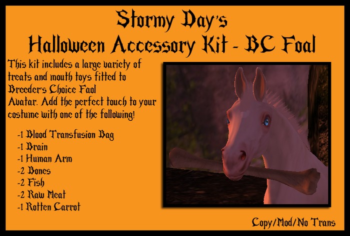 SD's Halloween Accessory Kit - (BC Foal)