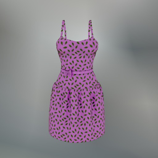 Magenta Leaf Mesh Dress box