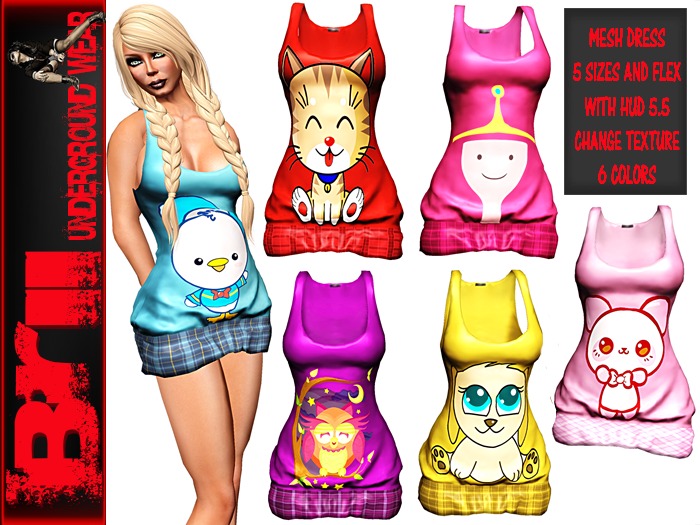**KAWAII DRESS TEXTURE CHANGE ** Brii Underground Wear **