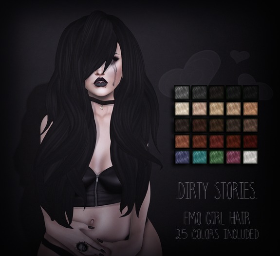 .DirtyStories. Emo Girl Hair