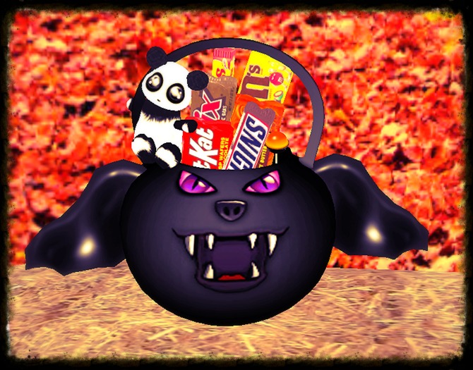 Scary Bat Trick or Treat Bucket