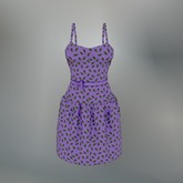 Violet Leaf Mesh Dress