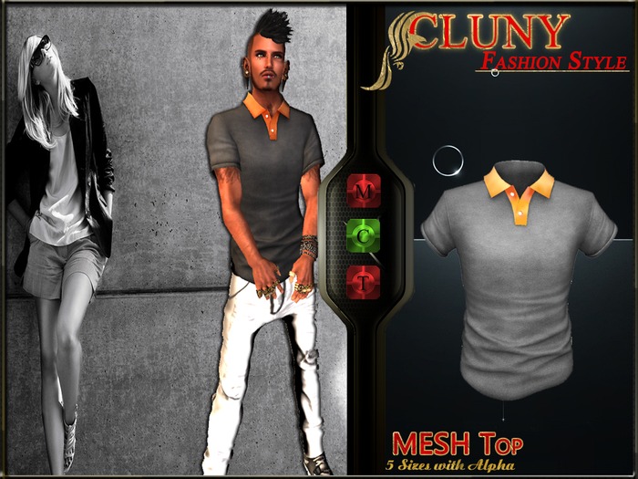 =C.F.S= Mesh polo vintage