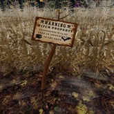 Witch Warning Woodlands Sign, 0.5LI 